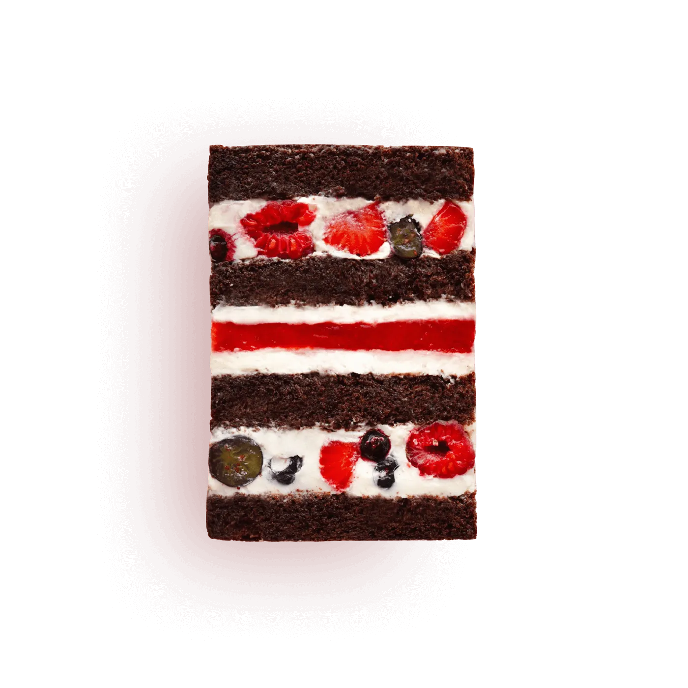 Шоколадно-ягідний торт